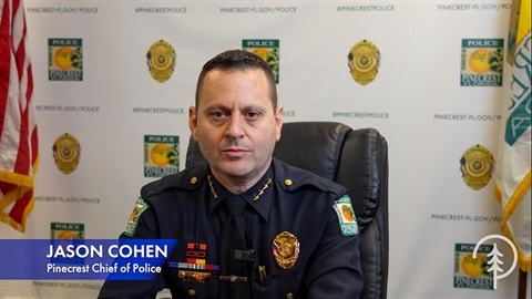 Chief Cohen with lower third