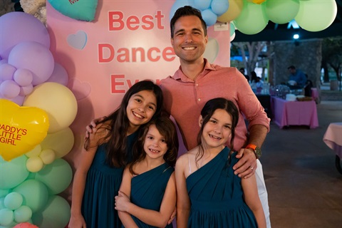 Father and three daughters